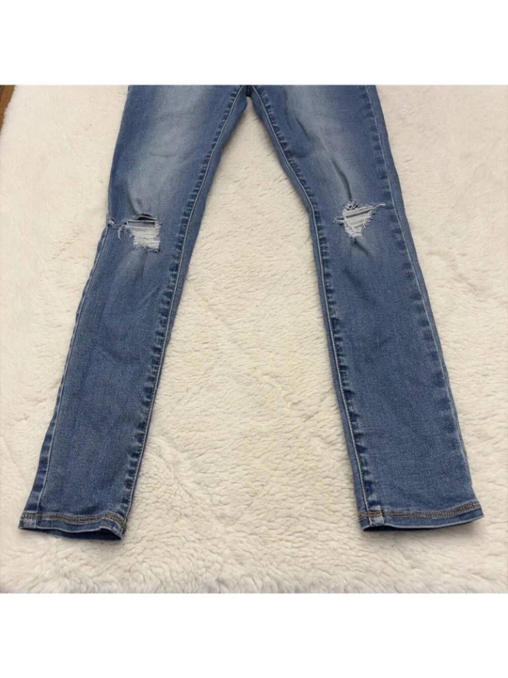 Old Navy Girls Rockstar Super Skinny Jeggings 12 Built In Tough Button Close